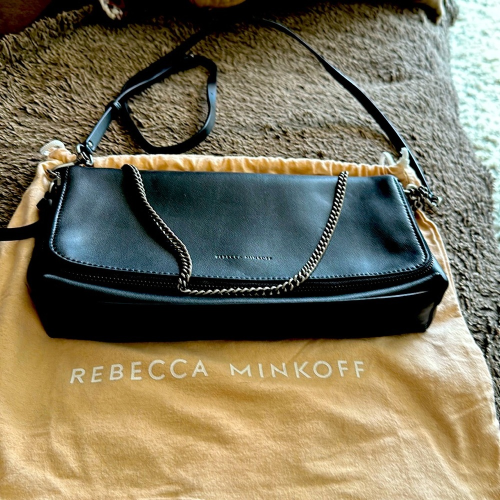 Rebecca Minkoff Black Leather Crossbody Shoulder Bag
